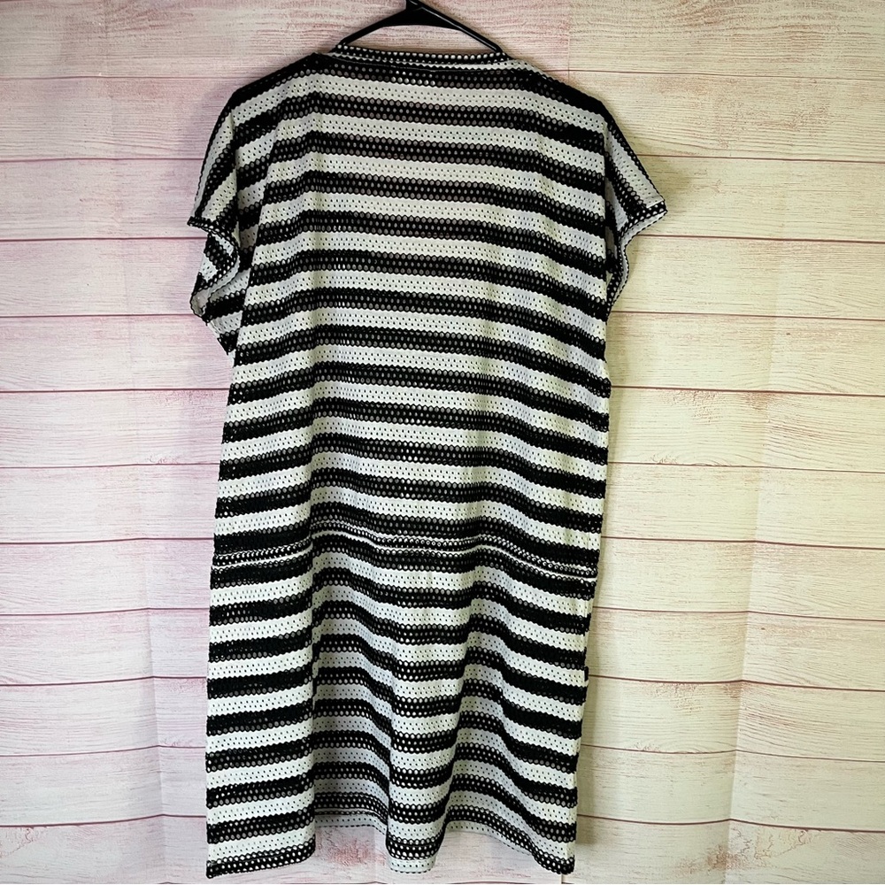 Calvin Klein Crochet‎ Stripe Drawstring Swimwear Coverup Size L/XL - Picture 7 of 7